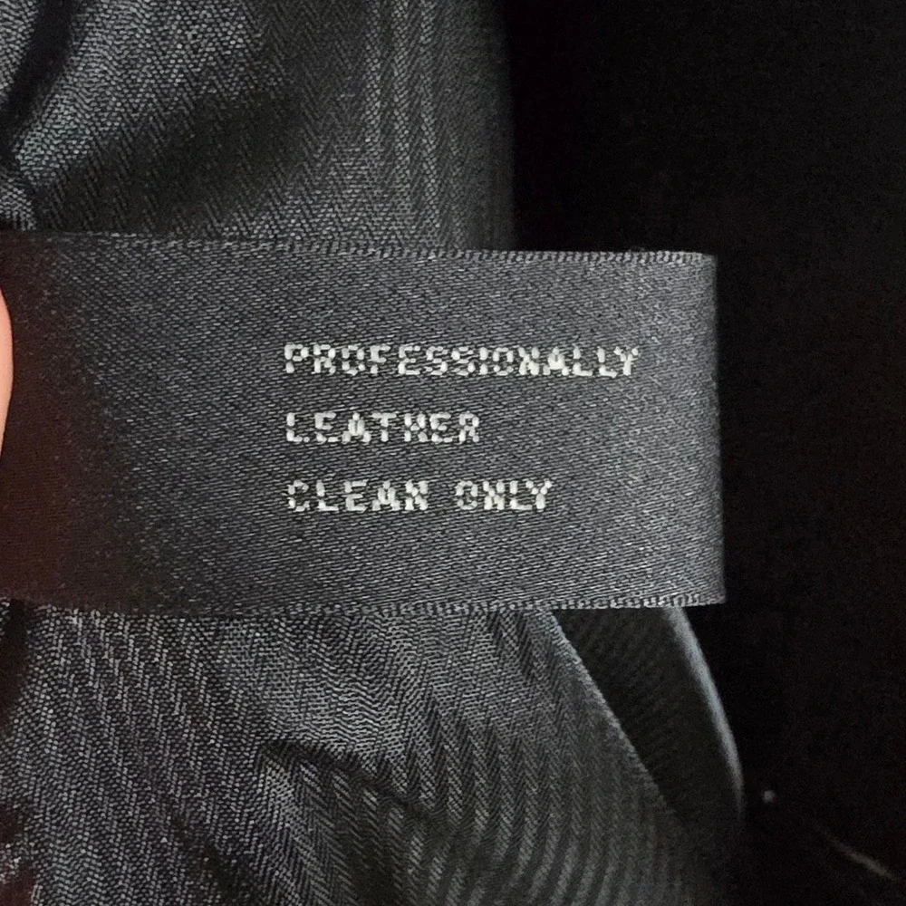 Alfani Positano Mens L44 Black Genuine Leather Blazer Jacket Professional Career